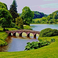 Buy canvas prints of Stourhead Gardens by Mike Streeter