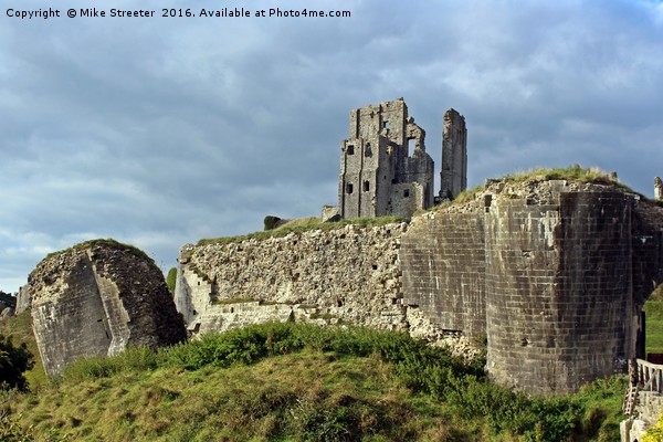 Corfe Castle in October Picture Board by Mike Streeter