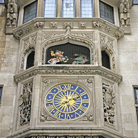 Buy canvas prints of  The Moving Story Clock by Marie Castagnoli