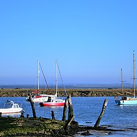 Buy canvas prints of  bradwell On Sea Harbour  by Marie Castagnoli