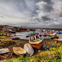 Buy canvas prints of A Fishing Community At Paddy's Hole by Marie Castagnoli