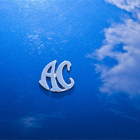 Buy canvas prints of Iconic Ac Cobra car Badge by James Combe