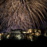 Buy canvas prints of  Stirling Castle Hogmanay firework finale by Ian Potter
