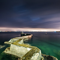 Buy canvas prints of St Monans harbour and walkway by Ian Potter