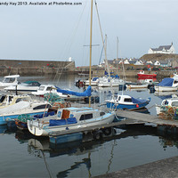 Buy canvas prints of Finechty Harbour by Mandy Hay