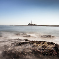 Buy canvas prints of St Marys Lighthouse by Tom Hibberd