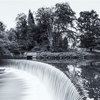 Buy canvas prints of Guyzance Weir, Northumberland by Tom Hibberd