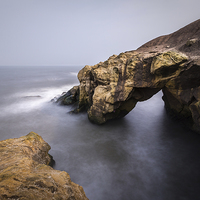 Buy canvas prints of Saddle Rock, Cullercoats Bay, North Tyneside by Tom Hibberd