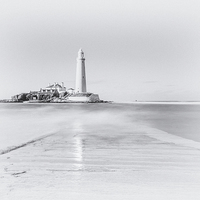 Buy canvas prints of  Dreaming about St Mary's Lighthouse by Tom Hibberd