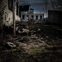 Buy canvas prints of Derelict Factory by John Shahabeddin
