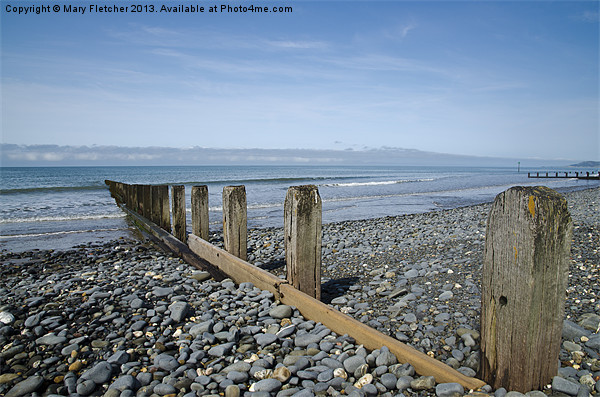 Borth Beach (Wales) Picture Board by Mary Fletcher