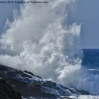 Buy canvas prints of The power of the Sea by Mary Fletcher