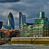 Buy canvas prints of London from the Thames by Mary Fletcher