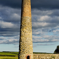 Buy canvas prints of Cornish tin mine chimney by Mary Fletcher