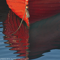 Buy canvas prints of Red Bow Reflection by Mary Fletcher