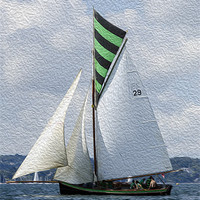 Buy canvas prints of Irene - Falmouth - Working Boat by Mary Fletcher