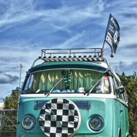 Buy canvas prints of VW Camper Van by Mary Fletcher