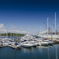 Buy canvas prints of Port Pendennis Marina by Mary Fletcher