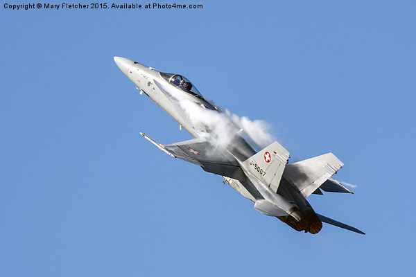 McDonnell Douglas F/A-18C Hornet  Fighter jet Picture Board by Mary Fletcher