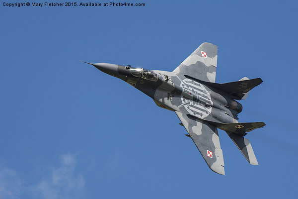  Mig 29 Picture Board by Mary Fletcher