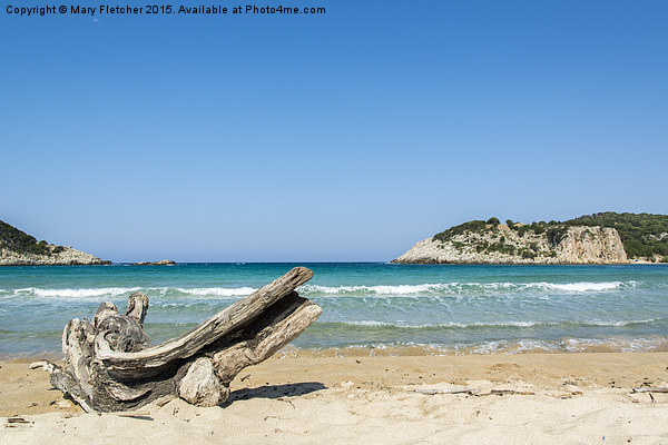  Voidokilia Beach, Greece Picture Board by Mary Fletcher