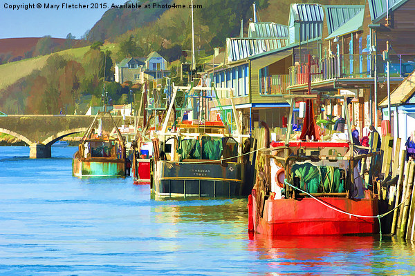  Colourful Fishing Boats at Looe Picture Board by Mary Fletcher