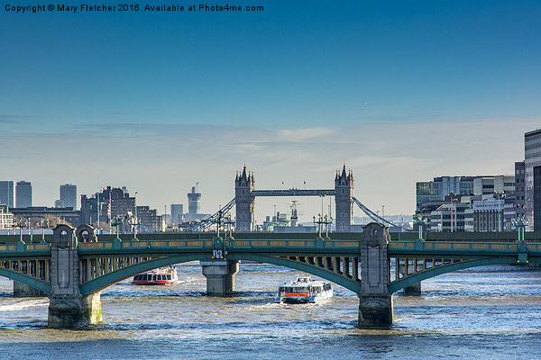  Bridges of London Picture Board by Mary Fletcher