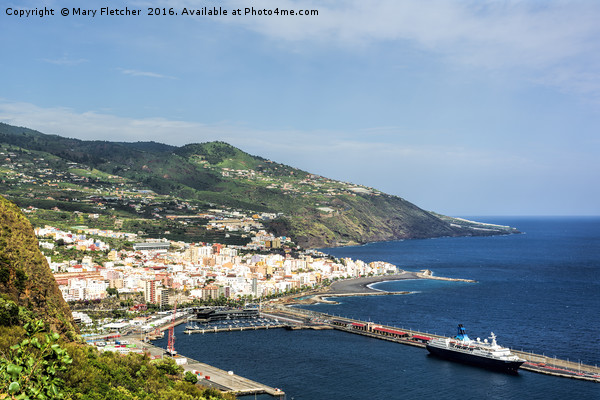 Saga Pearl II, berthed in La Palma, Canary Islands Picture Board by Mary Fletcher