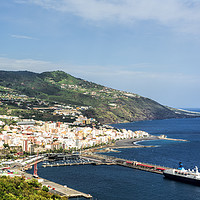 Buy canvas prints of Saga Pearl II, berthed in La Palma, Canary Islands by Mary Fletcher