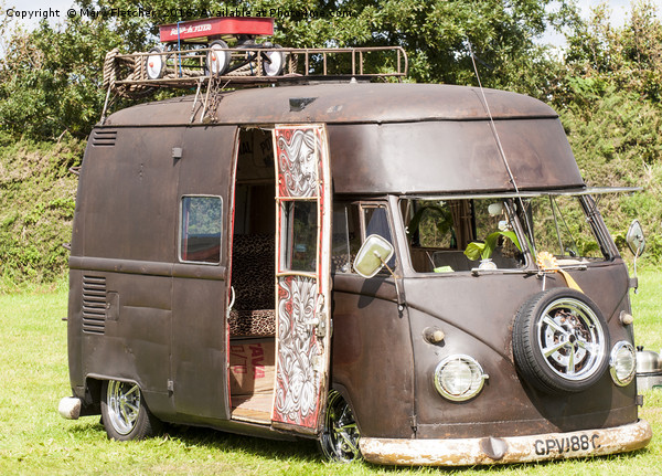 VW Camper Picture Board by Mary Fletcher