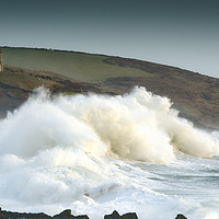 Buy canvas prints of Porthleven Storm by Mary Fletcher