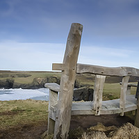 Buy canvas prints of The Old Wooden Bench by Mary Fletcher