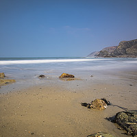 Buy canvas prints of St Agnes Beach, Cornwall by Mary Fletcher