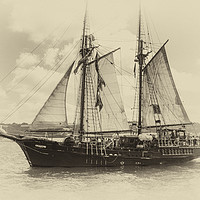 Buy canvas prints of Atlya, Spanish Tall Ship by Mary Fletcher