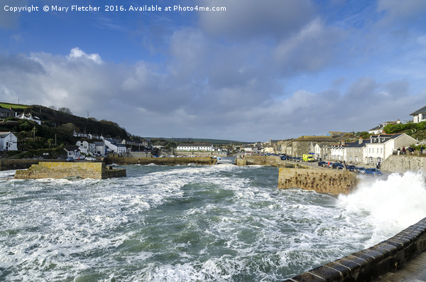 Porthleven Harbour, Cornwall Picture Board by Mary Fletcher