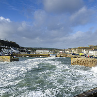 Buy canvas prints of Porthleven Harbour, Cornwall by Mary Fletcher