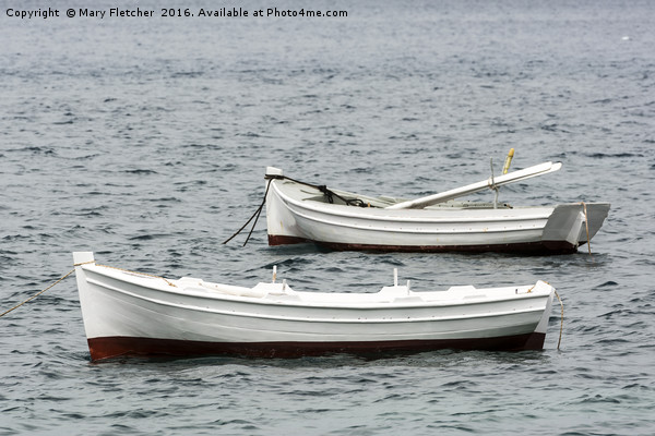 simple Greek fishing boats Picture Board by Mary Fletcher