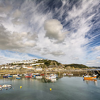 Buy canvas prints of Mevagissey Harbour, Cornwall by Mary Fletcher
