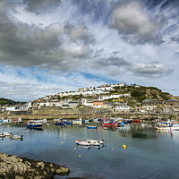 Buy canvas prints of Mevagissey Harbour, Cornwall by Mary Fletcher