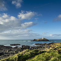 Buy canvas prints of Godrevy, Cornwall by Mary Fletcher