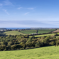 Buy canvas prints of View to Polzeath by Mary Fletcher