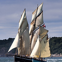 Buy canvas prints of Tallships Eve and Bessie Ellen by Mary Fletcher