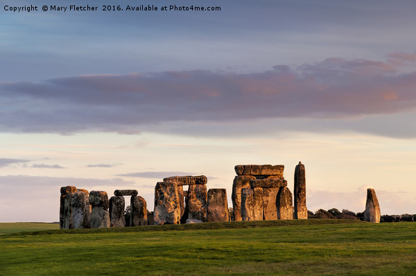 Stonehenge Twighlight Picture Board by Mary Fletcher