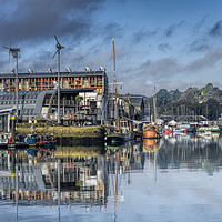 Buy canvas prints of Penryn Reflections, Jubilee Wharf by Mary Fletcher