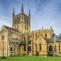Buy canvas prints of Pershore Abbey by Mary Fletcher