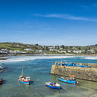 Buy canvas prints of Coverack Harbour by Mary Fletcher