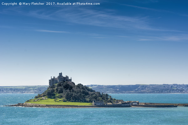 St Michaels Mount Picture Board by Mary Fletcher