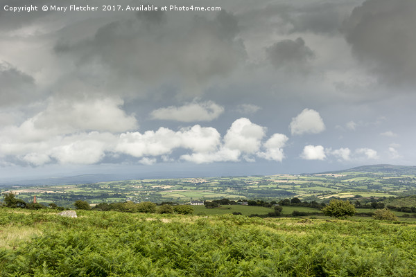 Clouds over Dartmoor Picture Board by Mary Fletcher