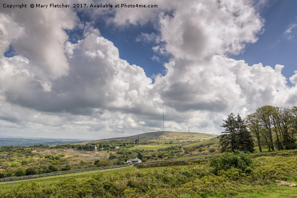 Caradon Hill, Cornwall.  Picture Board by Mary Fletcher