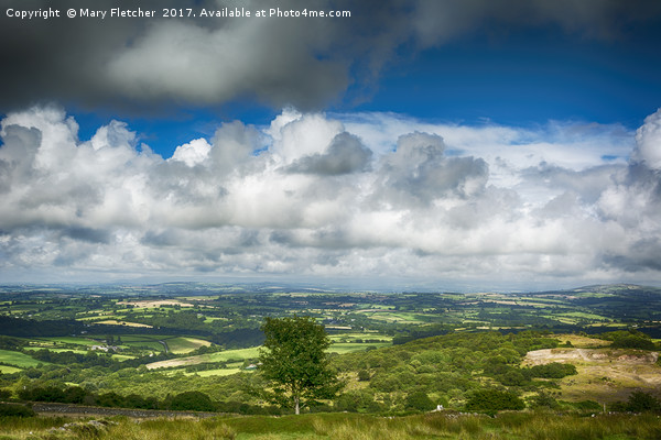 Cloudy Skies over Dartmoor Picture Board by Mary Fletcher